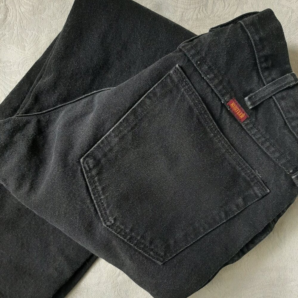 Black Rustler Jeans